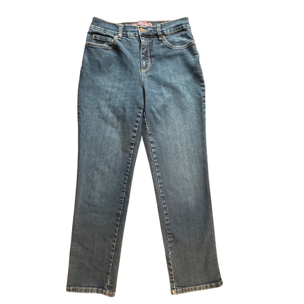 Gloria Vanderbilt Amanda Jeans Women 6S Blue Excellent Tapered High Rise Stretch
